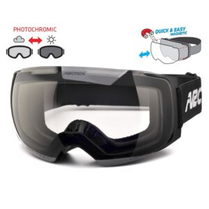 Mäesuusaprillid Arctica 105FP on fotokroomsed raamita mäesuusaprillid klaasi magnetilise kiirkinnitusega.