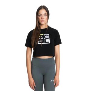 Picsil T Crop Premium 241 on kerge ja hingav naiste crop lõikega lühikeste varrukatega treeningsärk.