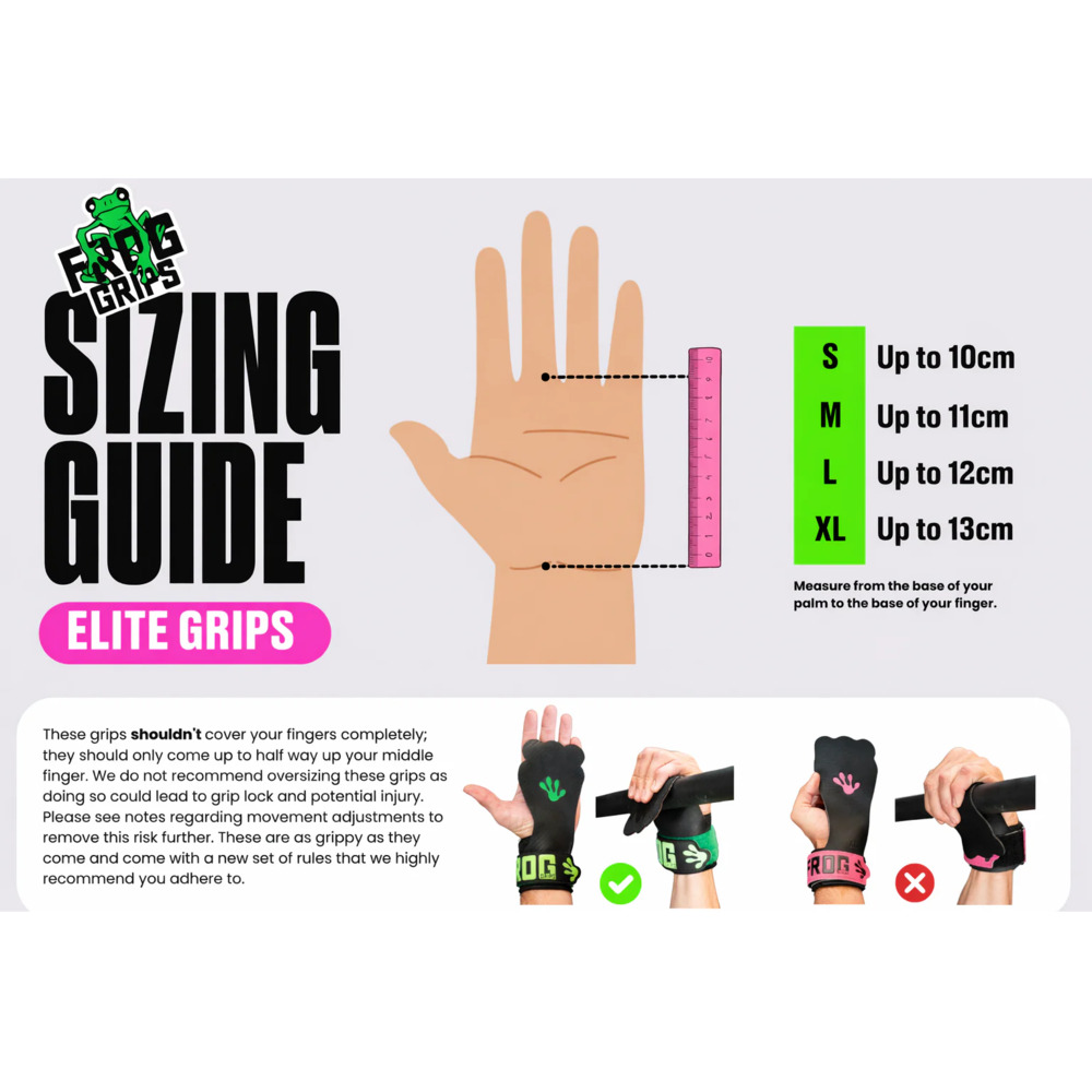 Frog Grips Elite HD fingerless gripid