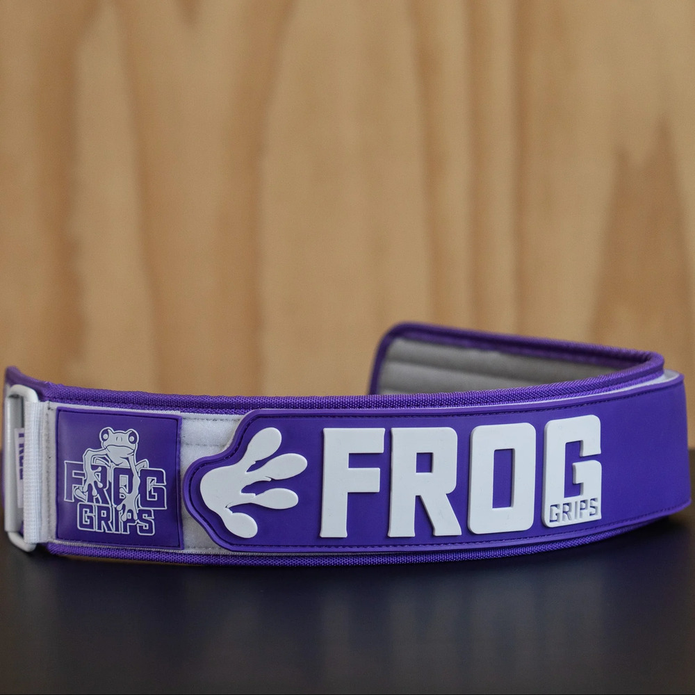 Frog tõstevöö – tugev ja mugav tõstevöö raskete kükkide, jõutõmmete ja CrossFit treeningu jaoks. Vastupidav nailon ja kindel kinnitus.