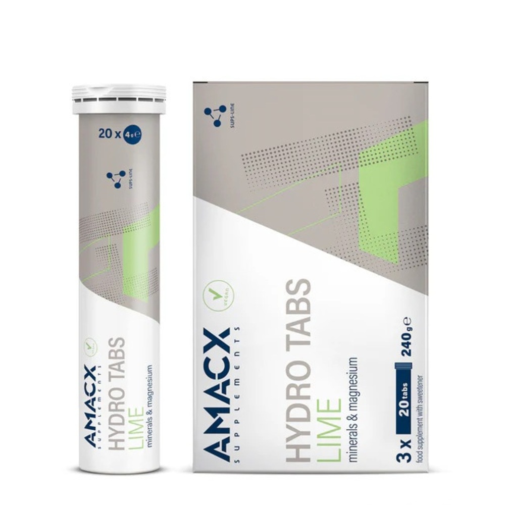 Amacx Hydro Tabs elektrolüüditabletid – hüdratsioon ja mineraalid