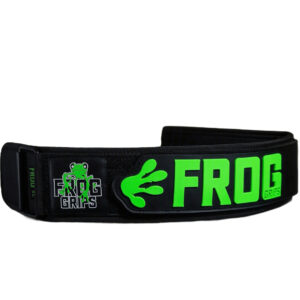 Frog tõstevöö – tugev ja mugav tõstevöö raskete kükkide, jõutõmmete ja CrossFit treeningu jaoks. Vastupidav nailon ja kindel kinnitus.